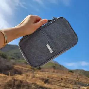 가족여행 여권 지갑 그레이 홀더 올인원 파우치 여행파우치 휴대용 여행올인원 트래블 여권케이스