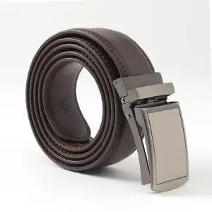 이시아르 미라지 실버 소가죽 남성 정장벨트 120cm