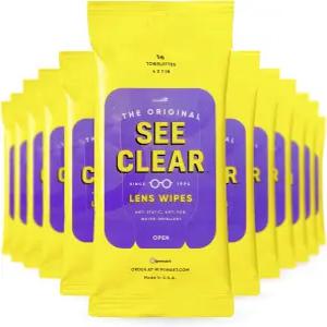 투명한 오리지널 렌즈 클리닝 물티슈 보기 미리 적신 안경 및 스크린 천 타월렛 스트릭 프리 스크래치 전자