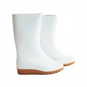 [라일리] Rly 남성용 방수 작업화 흰색 안전 장화