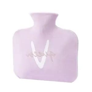 레터링 보온 800ml 퍼플 물주머니 핫팩 찜질팩 (KYR-WFB9279)