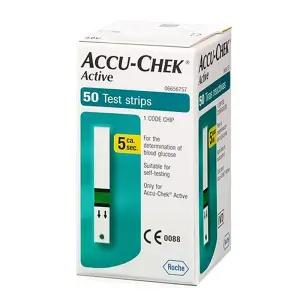 ROCHE 아큐첵 액티브 혈당시험지 50매 / 검사지 혈당지 체크지 / 2025년12월