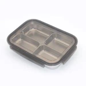 올품락 국산 포스코STS304 직사각 4구 스텐식판