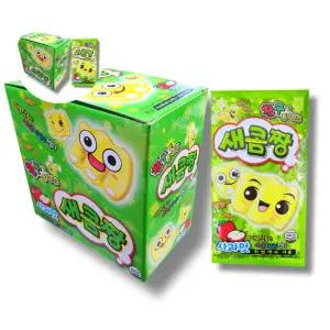 (제스트)새콤달콤젤리 사과맛젤리 새콤짱 1박스 긴젤리 달콤