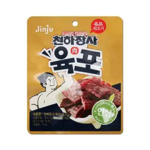 진주 천하장사 육포 쇠고기 15g X 15개 주전부리 포차 안주 쥐포 주전부리.과자