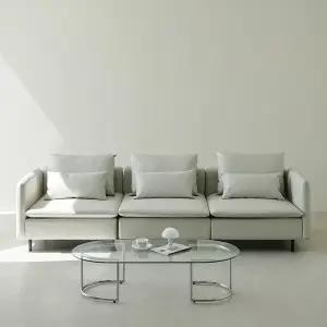 동서가구 모던디자인 4인용 가죽 소파 DF910400 모음