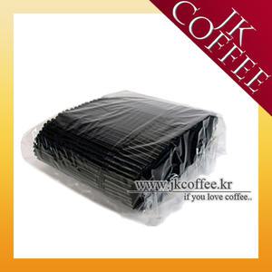 스트로우 검정 자바라 빨대(7/21cm)(1박스/20봉/10000개)