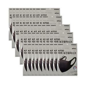 미마 보건용마스크 KF94 중형 50매-블랙