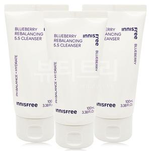 이니스프리 블루베리 리밸런싱 5.5 클렌저 100ml X 3개