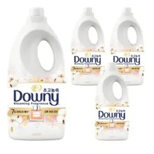 다우니섬유유연제 코튼퓨어2LX4개 초고농축