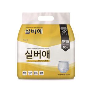 실버애 언더웨어 성인기저귀 팬티형 특대형 10개 8팩 (80개)