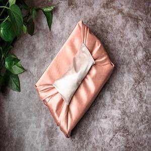 우성보자기 실크겹보자기 다크오렌지/아이보리(1장)