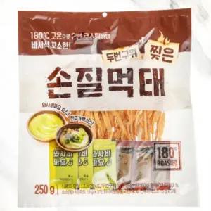 두번구워 찢은 손질먹태 160g + 와사비마요 15g x 3p 전주 가맥소스 1세트
