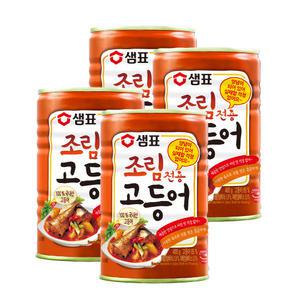 샘표 조림전용 고등어, 400g, 4개