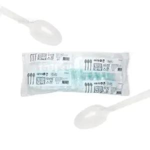 일회용 위생 스푼 1PX100개 ( 개별포장 숟가락 수저 스푼 용품