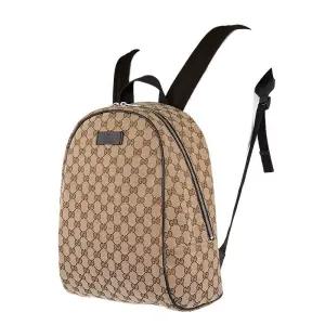 [중고명품] 브라운 GG 수프림 백팩