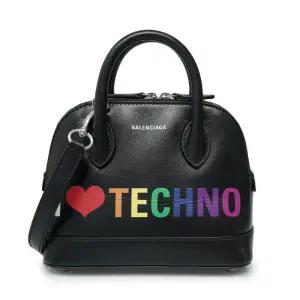 [중고명품] 블랙 아이러브테크노 빌 탑 핸들 스몰 토트백