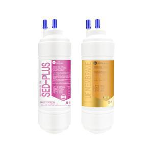 [필터테크]교원웰스 KW-P27W7 전체세트 정수기필터호환 프리미엄플러스 8인치 단방향 (UF)