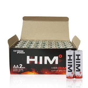 [에이치아이엠]HIM 힘 알카라인 AA 건전지 LR6 1.5V 40알 벌크