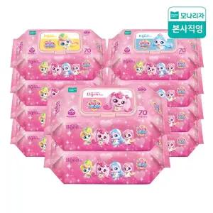 모나리자 캐치 티니핑 물티슈 캡형 70매 x10입