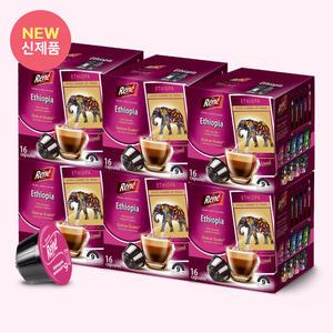 카페르네 에티오피아 96개입(16캡슐x6통) 돌체구스토 호환 캡슐커피