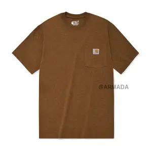 [칼하트]칼하트 K87 워크웨어 포켓 반팔티셔츠 오일드월넛헤더