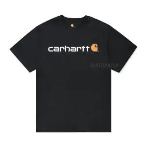 [칼하트]칼하트 K195 시그니쳐 로고 반팔티셔츠_블랙
