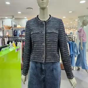 시슬리/애플아울렛/메탈 포인트 트위드 자켓 SAJKA4341