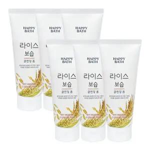 해피바스 라이스 보습 클렌징폼 200g x6