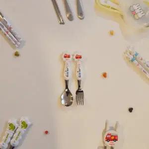 [텐바이텐]스텐304 스푼 포크 교정젓가락 캐릭터 유아 어린이집 유치원