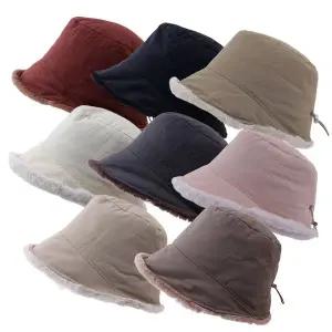 [navid1]사이즈조절 패딩 퍼 벙거지 6color 여성 엄마 할머니 겨울 방한 털모자/YR-08