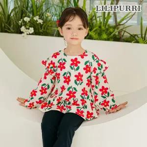 [보리보리/릴리푸리]릴리푸리 하니프릴블라우스(레드)