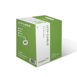 회색 랜선 UTP CAT6 305M 랜케이블 박스 롤 단선 난연재 네트워크 공사 전산실 패치코드 인터넷선