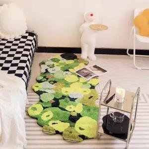 모스 포레스트 가든 잔디 터프팅 러그 침실 발매트 60x90cm