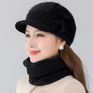 여자 엄마 겨울 방한 털 모자 귀마개 겨울용 귀도리 군밤 장수 니트 방한모 목도리