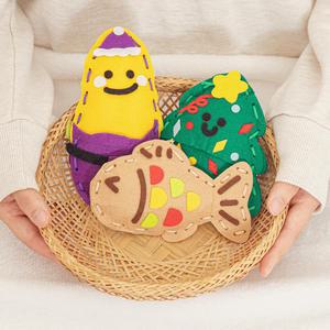 [민화샵] 겨울 펠트 다회용 손난로 만들기 집콕놀이키트 바느질놀이