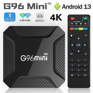 셋톱 박스 안드로이드 13 0 스마트 TV 울트라 HD 4K G96 미니 RK3228 2GB16GB BT5 2 4G 및 5G 이중 Wifi 다국어 미디어 플레이어