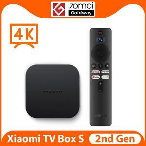 셋톱 박스 글로벌 버전 샤오미 미 TV S 구글 어시스턴트 스마트 돌비 비전 HDR10 2 세대 4K 울트라 HD BT5 2GB 8GB