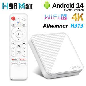 셋톱 박스 스마트 TV 구글 보이스 미디어 플레이어 안드로이드 14 올위너 H313 2GB 16GB 8GB 와이파이 6 BT 4K HD AV1 H96 MAX
