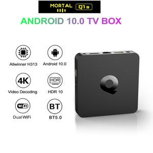 셋톱 박스 Mortal Q1S 안드로이드 TV Allwinner H313 지원 4K 2 4G 5G Mail G31 MP2 WiFi BT5 0 HDR10 셋톱박스 스트리밍 미디어