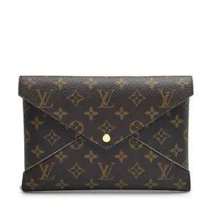 [중고명품] 브라운 모노그램 포쉐트 키리가미 대 클러치