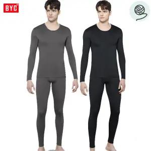 [하프클럽/BYC]BYC베이직기모4방향신축스판남상하내복1세트DCS0097