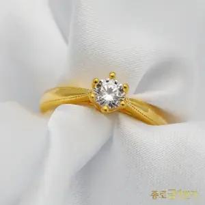 [종로금1번가] 여자 순금 반지 큐빅 3.75g