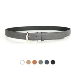 [하프클럽/디꾸보]캐쥬얼 실버 고리 버클 슬림 남성벨트 GB822