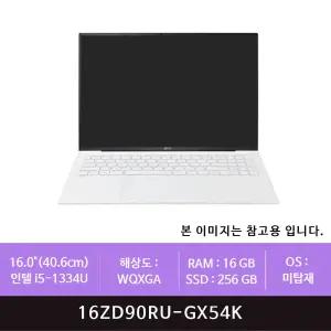 LG전자 그램 16ZD90RU-GX54K 13세대 i5-1334U/16GB/256GB(zoaa)