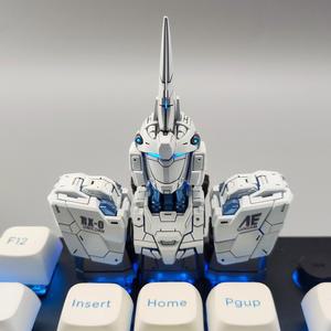 키 라이트 송진 건담 키캡 트리플 Rx 키보드 소재 유니콘 0 수제 선물 기계식 변속기