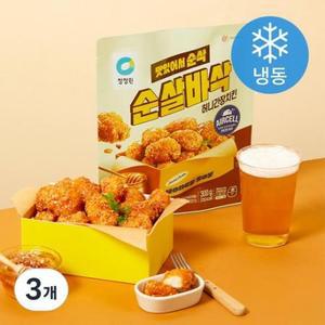 청정원 순살바삭 허니간장치킨 (냉동), 300g, 3개 one option