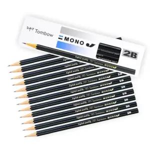 톰보우 모노J 연필 12개입 H B 2B 4B 6B 입시 미술 소묘 드로잉 스케치 전문가용