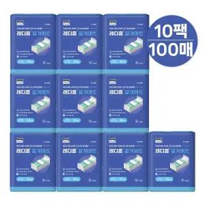 레디홈 위생 깔개매트 환자용 안심 위생패드 10매 x 10개