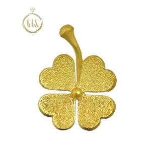 [가앤] 24k순금 하트 네잎크로버 꽃 목걸이 메달 펜던트 3.75g